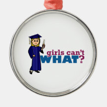 Graduating Girl Christmas Ornaments