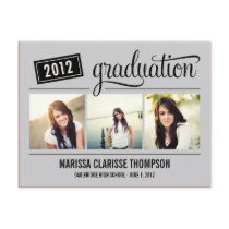 Graduating Year Graduation Announcement/Invite Post Cards