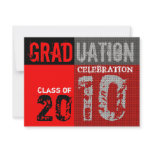 Graduation 2010 Party Red Black White Invitation