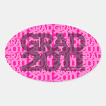 Graduation 2011 Oval Sticker Tile 2