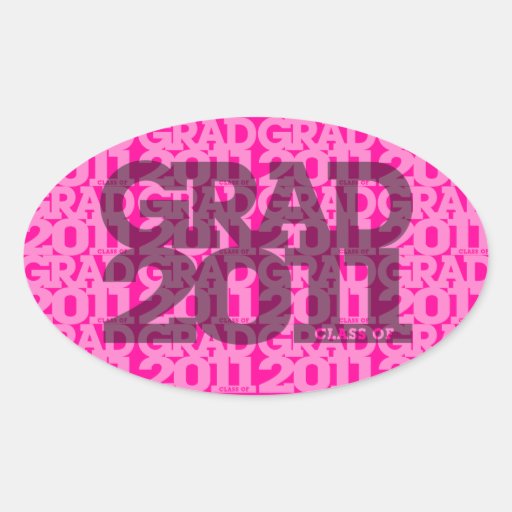 Graduation 2011 Oval Sticker Tile 2