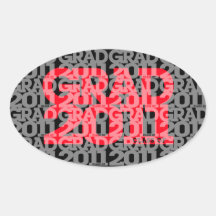 Graduation 2011 Oval Sticker Tile 3