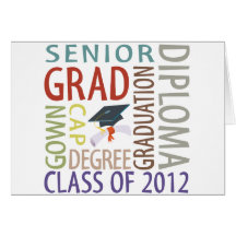 Graduation 2012 greeting cards