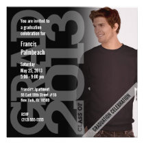 Graduation 2013 Add Photo Party Invitation 2 invitations