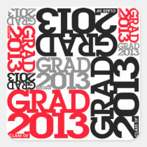 Graduation 2013 Sticker Red 1 stickers