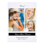 Graduation Announcement  |  3 Photos Black