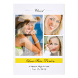 Graduation Announcement  |  3 Photos Yellow