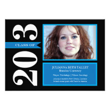 Graduation Announcement | Light Blue