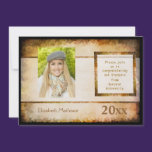 Graduation Announcement Parchment Photo Invitation invitations