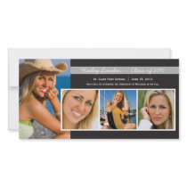 Graduation Announcement Photo Cards |  Black