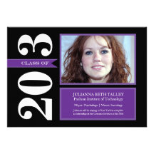 Graduation Announcement | Purple
