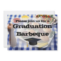 Graduation Barbeque, Burgers on Table Personalized