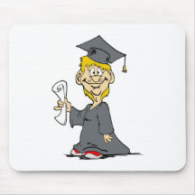 Graduation Boy Mousepads