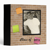 Graduation Brick Wall Photo Keepsake Binder