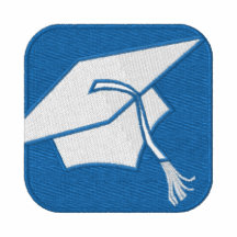 GRADUATION CAP 2 EMBROIDERED HOODY