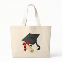 Graduation Cap & Diploma Tote Bags