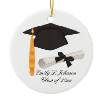 Graduation Cap & Diploma Photo Graduation Keepsake Ornament