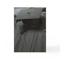 Graduation Cap Gown Greeting Card