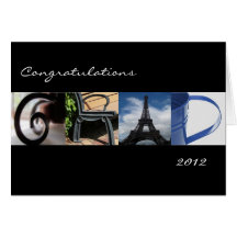 Graduation Card in Alphabet Photography