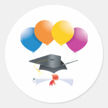 Graduation Celebration 2 Round Stickers