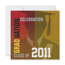 Graduation Celebration Invitation Cap & Gown Silo3