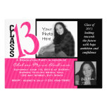 Graduation Class 2012 Dark Pink Photo invitations