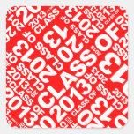Graduation Class of 2013 Sticker Red 2