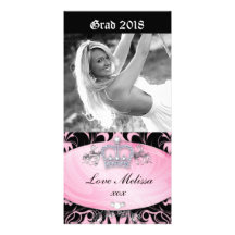 Graduation Crown Photo Card Sweet 16