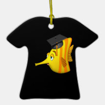 Graduation Fish Christmas Ornaments