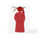 Graduation gown, Congratulations blank card