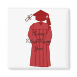 Graduation gown magnet