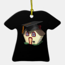 Graduation House Christmas Ornaments
