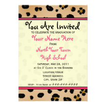 Graduation Invitation - Class of 2011 Leopard