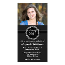 Graduation Invitation Class of 2011 Personalized Photo Card