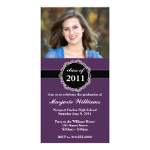 Graduation Invitation Class of 2011 Photo Card Template