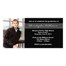 Graduation Invitation Class of 2011 Personalized Photo Card