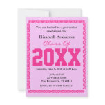 Graduation Invitation Classic Pink