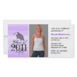 Graduation Invite Photo Card Chic Pattern 4