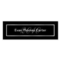 Graduation Name Cards - 2010 Business Card Templates