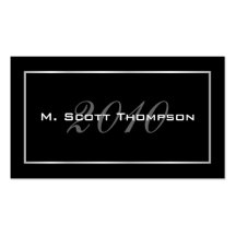 Graduation Name Cards - 2010 Business Card Template