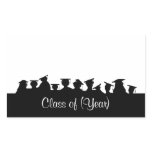 Graduation or Reunion Name Tags with Silhouettes Stickers