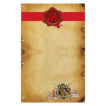 GRADUATION PARCHMENT RED WAX SEAL MONOGRAM CUSTOMIZED STATIONERY