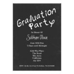 Graduation Party Fun Chalkboard invitations