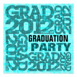 Graduation Party Invitation 2012 Blue Cloud