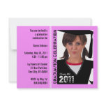 Graduation Party Invitation Funny Photo Cap Gown 2