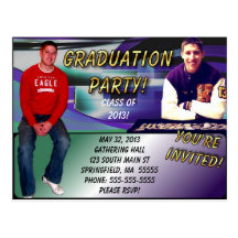 Graduation Party Invitation Postcard 3