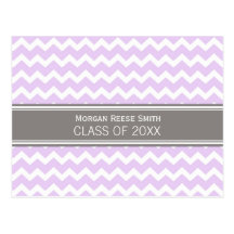 Graduation Party Invitation Postcard Chevron