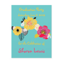 Graduation Party Invitations, postcard
