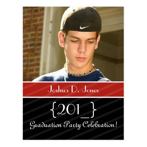 Graduation party invite postcards