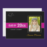 Graduation Party Photo pink Invitation invitations